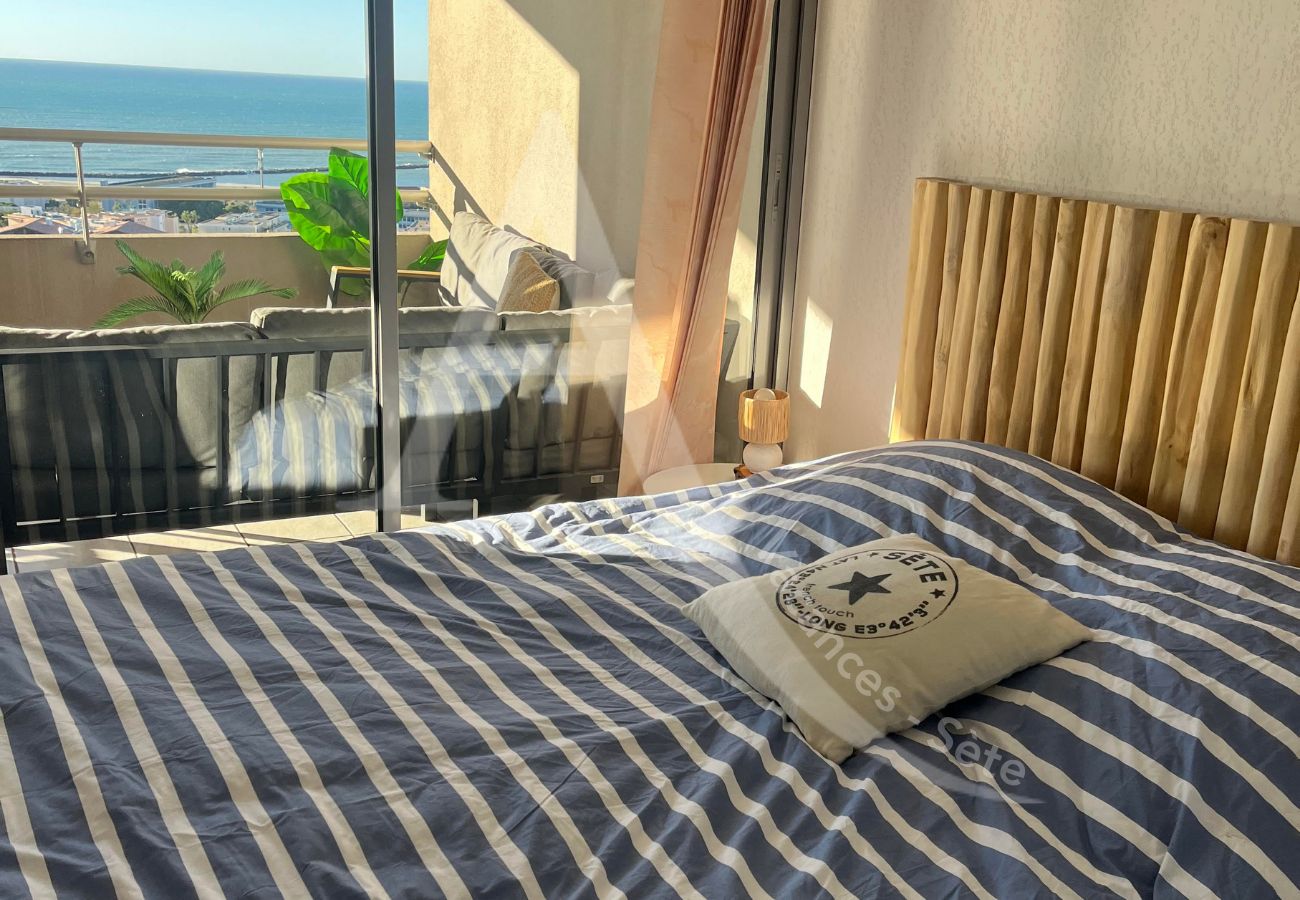 Ferienwohnung in Sète - 355 / T3 VUE MER DEGAGÉE AVEC PISCINE ET GARAGE Ferienwohnung in Sète - 355 / T3 VUE MER DEGAGÉE AVEC PISCINE ET GARAGE