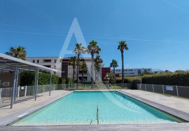 Apartamento en Sète - 048 /T2 MODERNE AVEC PARKING, TERRASSE ET PISCINE Apartamento en Sète - 048 /T2 MODERNE AVEC PARKING, TERRASSE ET PISCINE