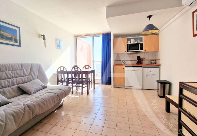  a Sète - 291 / STUDIO AVEC PARKING, CLIM, PISCINE ET VUE ME